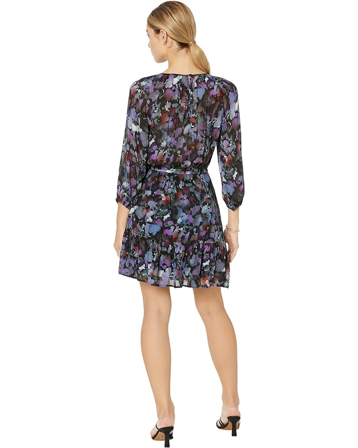 Платье bella dahl 3/4 Sleeve Raglan Mini Dress, цвет Evening Floral Print