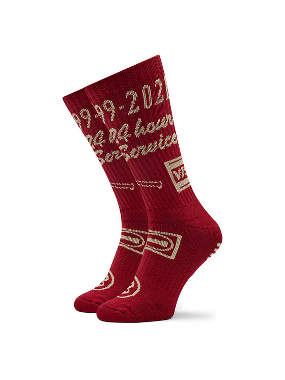 Высокие носки унисекс Market, красный носки с принтом высокие унисекс