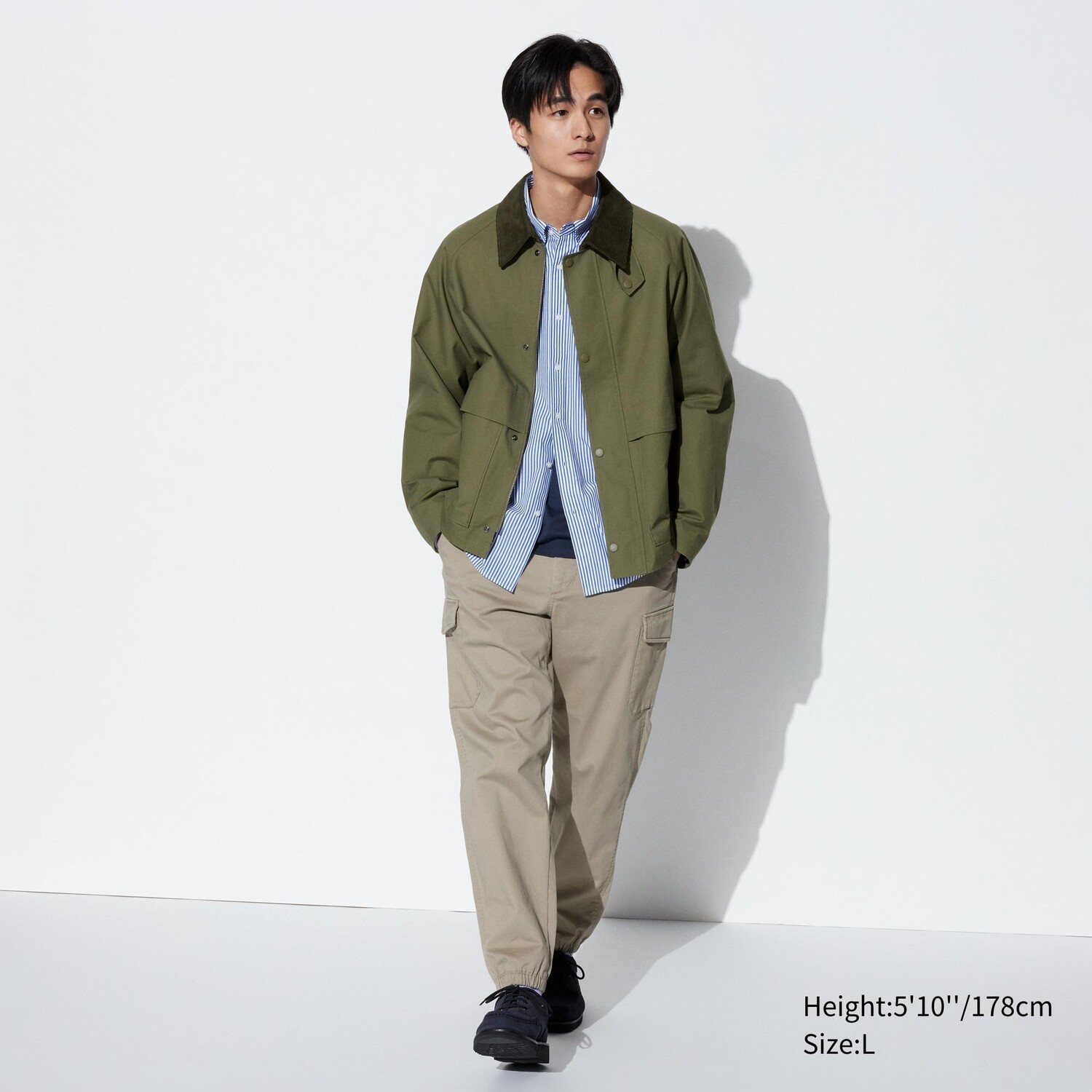 

Грузовые джоггеры UNIQLO, бежевый