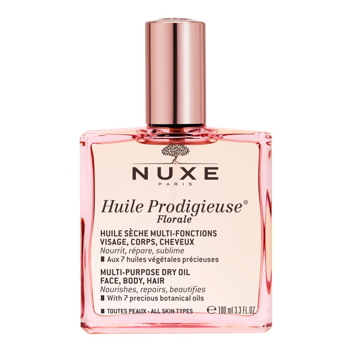 Nuxe Huile Prodigieuse Florale масло для лица, тела и волос, 100 ml nuxe мерцающее сухое масло для лица тела и волос huile or 100 мл nuxe prodigieuse