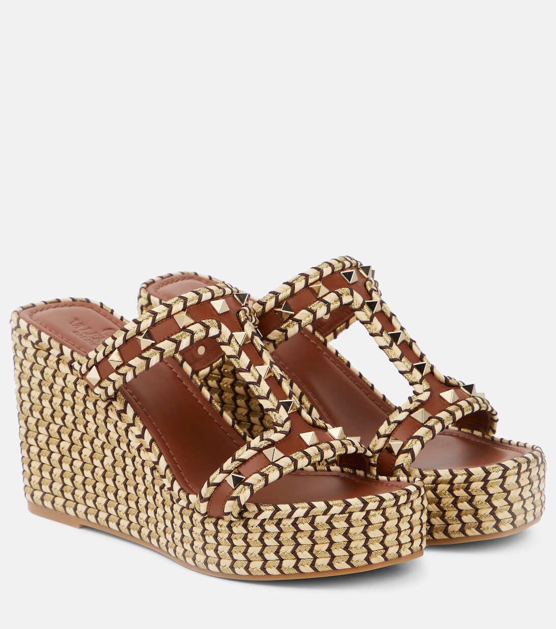 

Кожаные эспадрильи rockstud Valentino Garavani, мультиколор