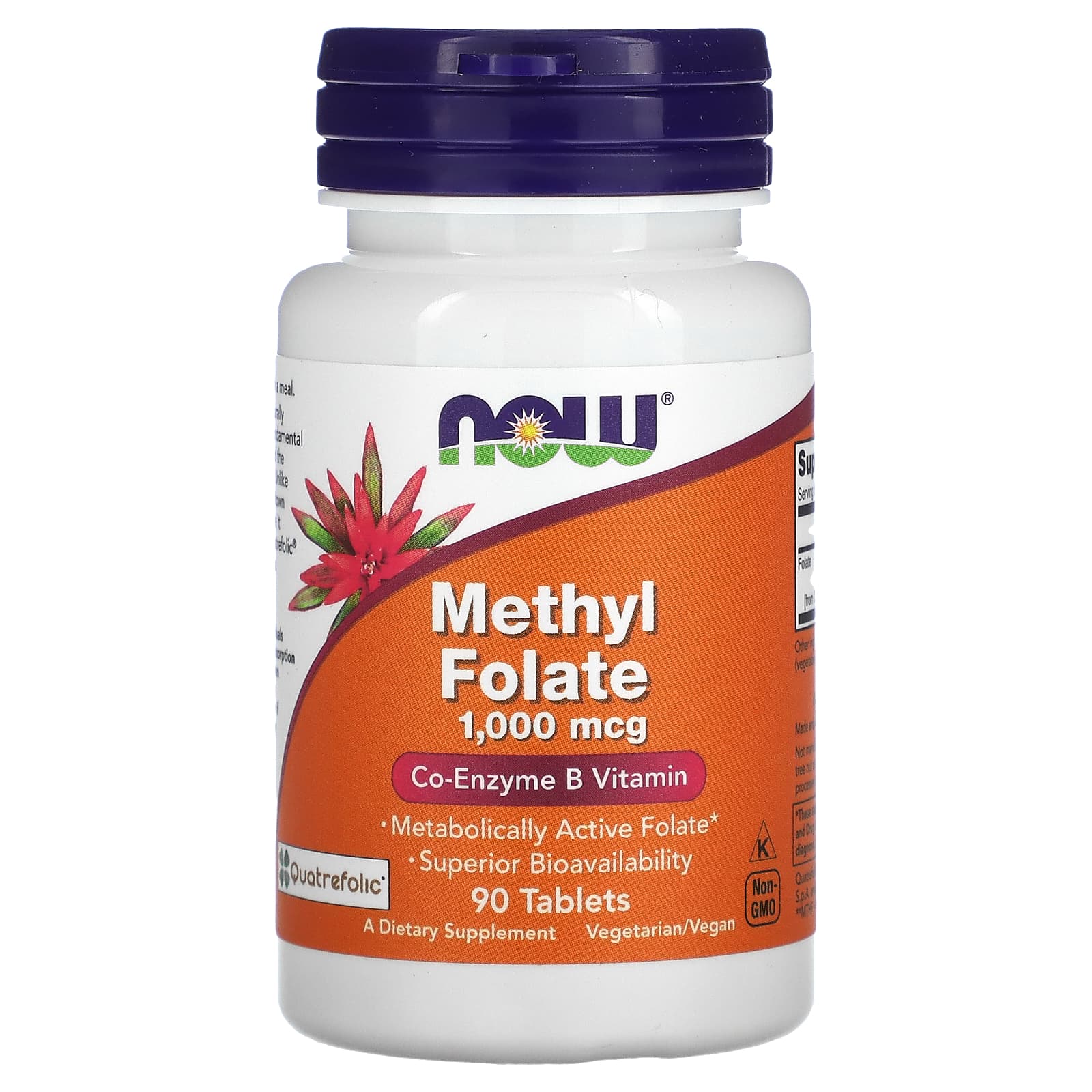 Now Foods Methyl Folate 1,000 mcg 90 Tablets