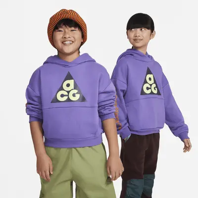 

Худи Nike ACG Icon Fleece, цвет Action Grape/Gridiron/Light Lemon Twist/Monarch