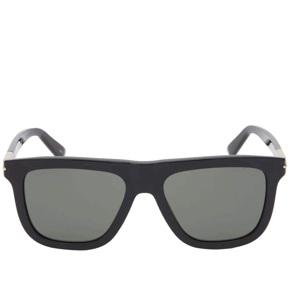 бейдж для студентов с принтом gucci бежево черный Gucci Eyewear Солнцезащитные очки Web Ingot, черный