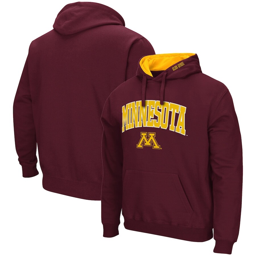 

Пуловер с капюшоном Colosseum Minnesota Golden Gophers, бордовый