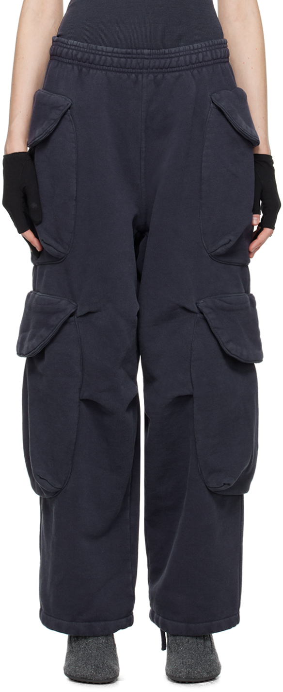 Темно-синие брюки карго Gocar Entire Studios брюки карго женские из хлопка цвет – молочный
