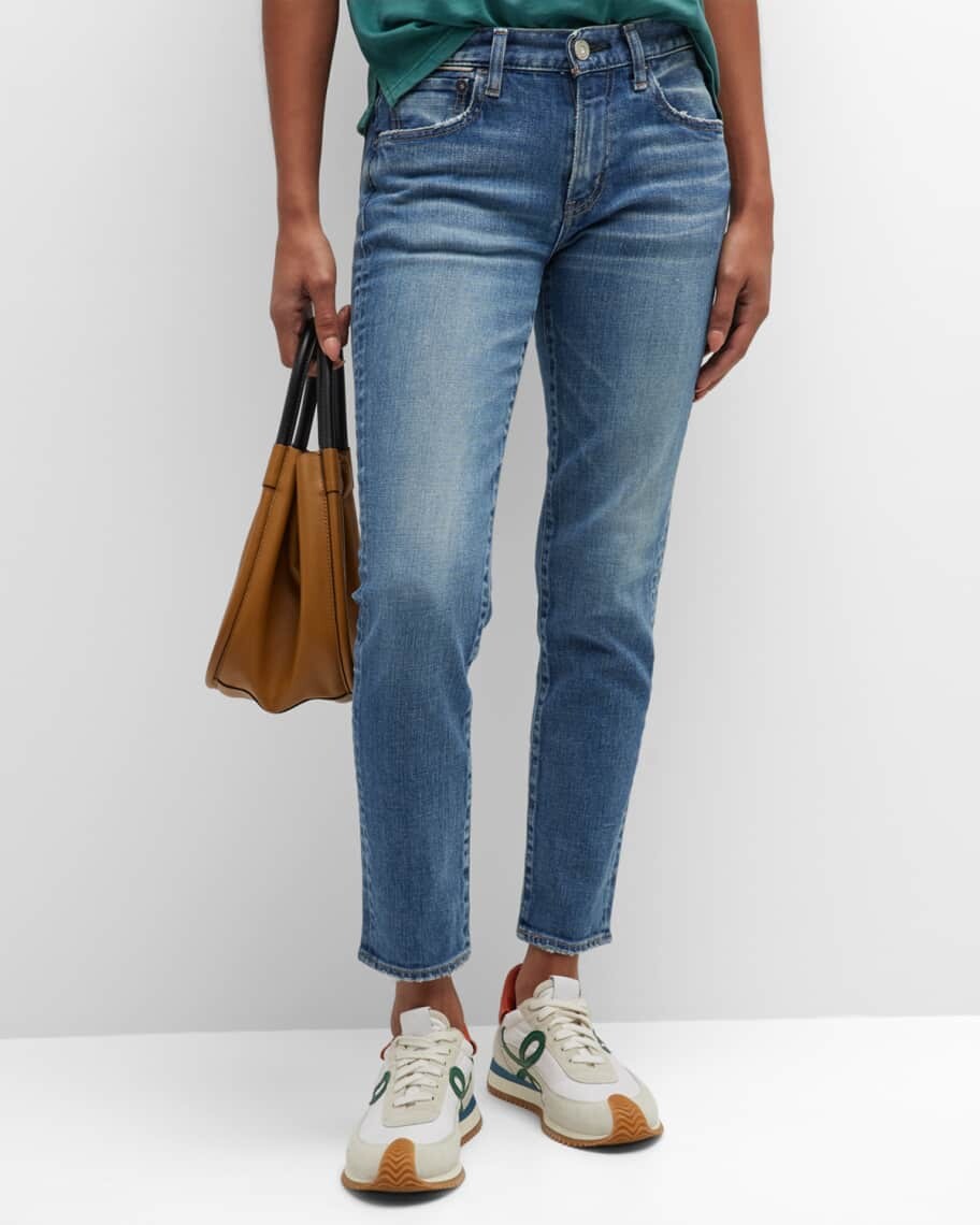 

Укороченные джинсы скинни из бука MOUSSY VINTAGE