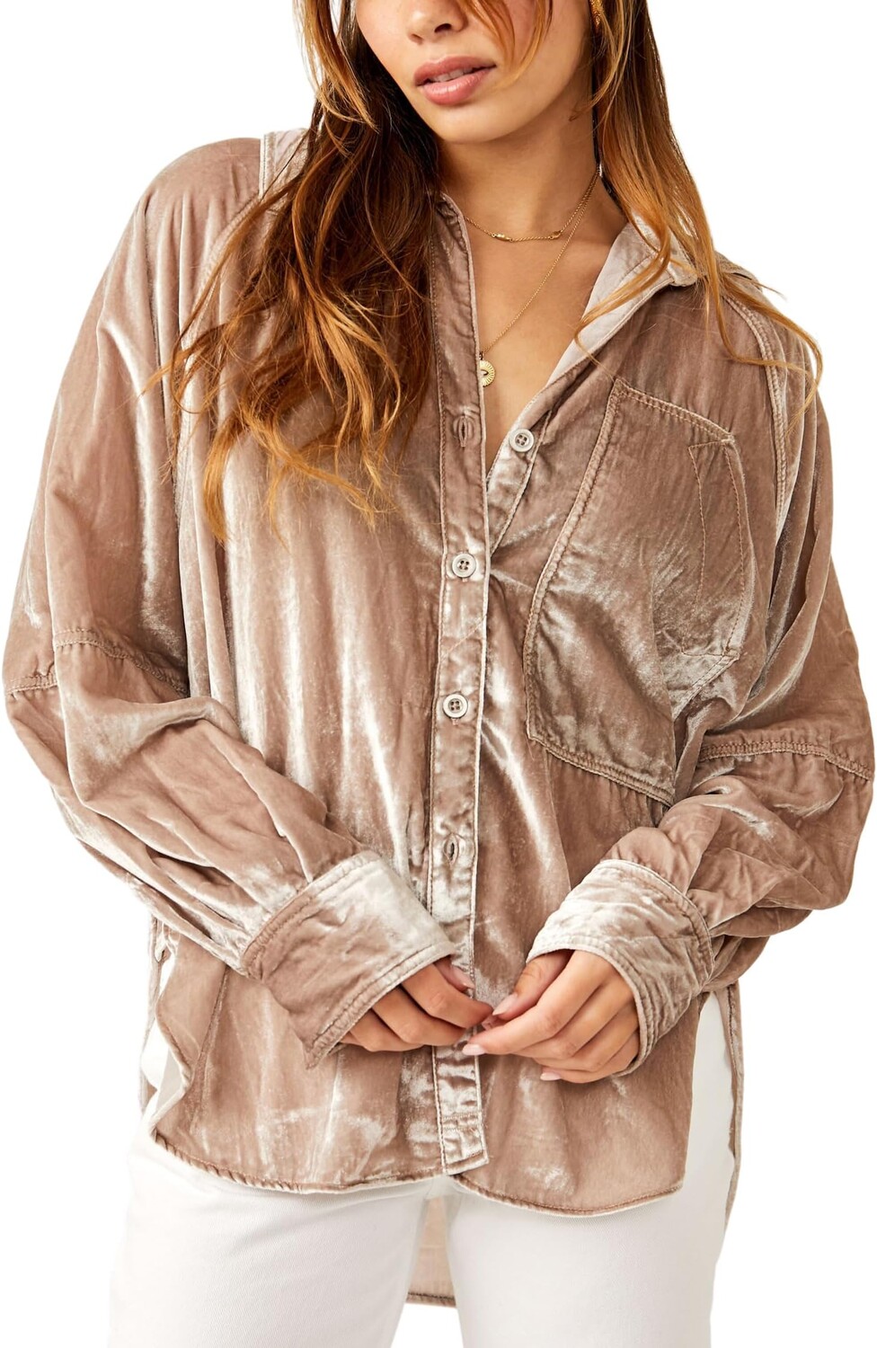 

Ночное небо бархатное Free People, цвет Mushroom