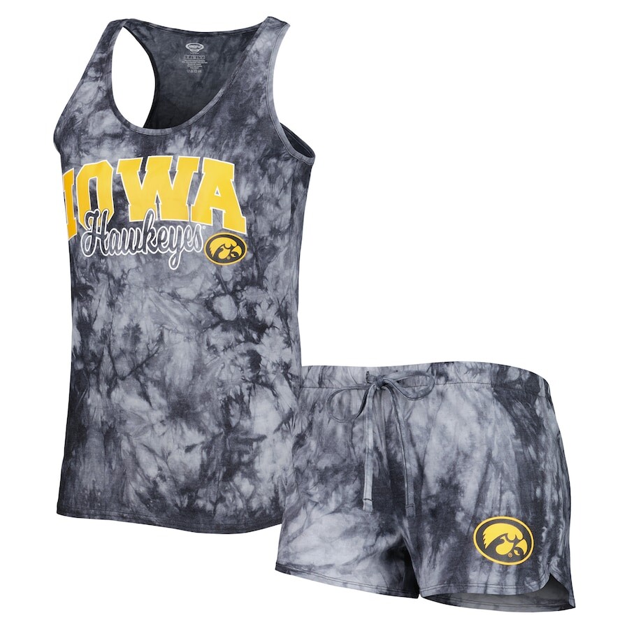 

Пижамный комплект Concepts Sport Iowa Hawkeyes, угольный