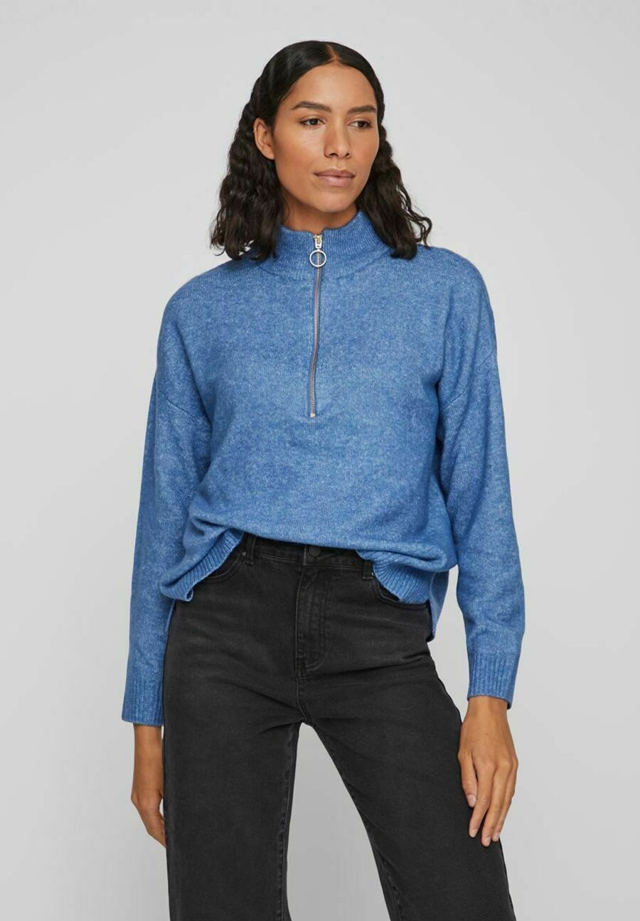 

Свитшот VILA VIMATHILDA NEW ZIP, цвет federal blue
