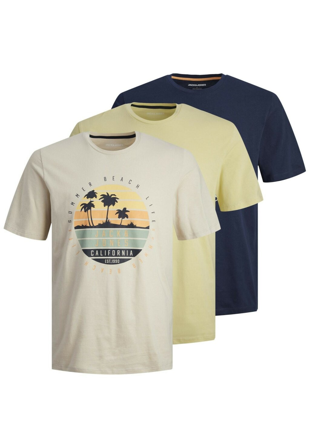 

Футболка с принтом SUMMER VIBE MIT MIX 3 PACK Jack & Jones, цвет mehrfarbig