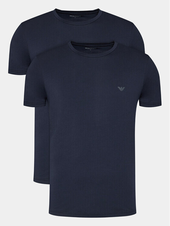 

Комплект из 2 футболок стандартного кроя Emporio Armani Underwear, синий