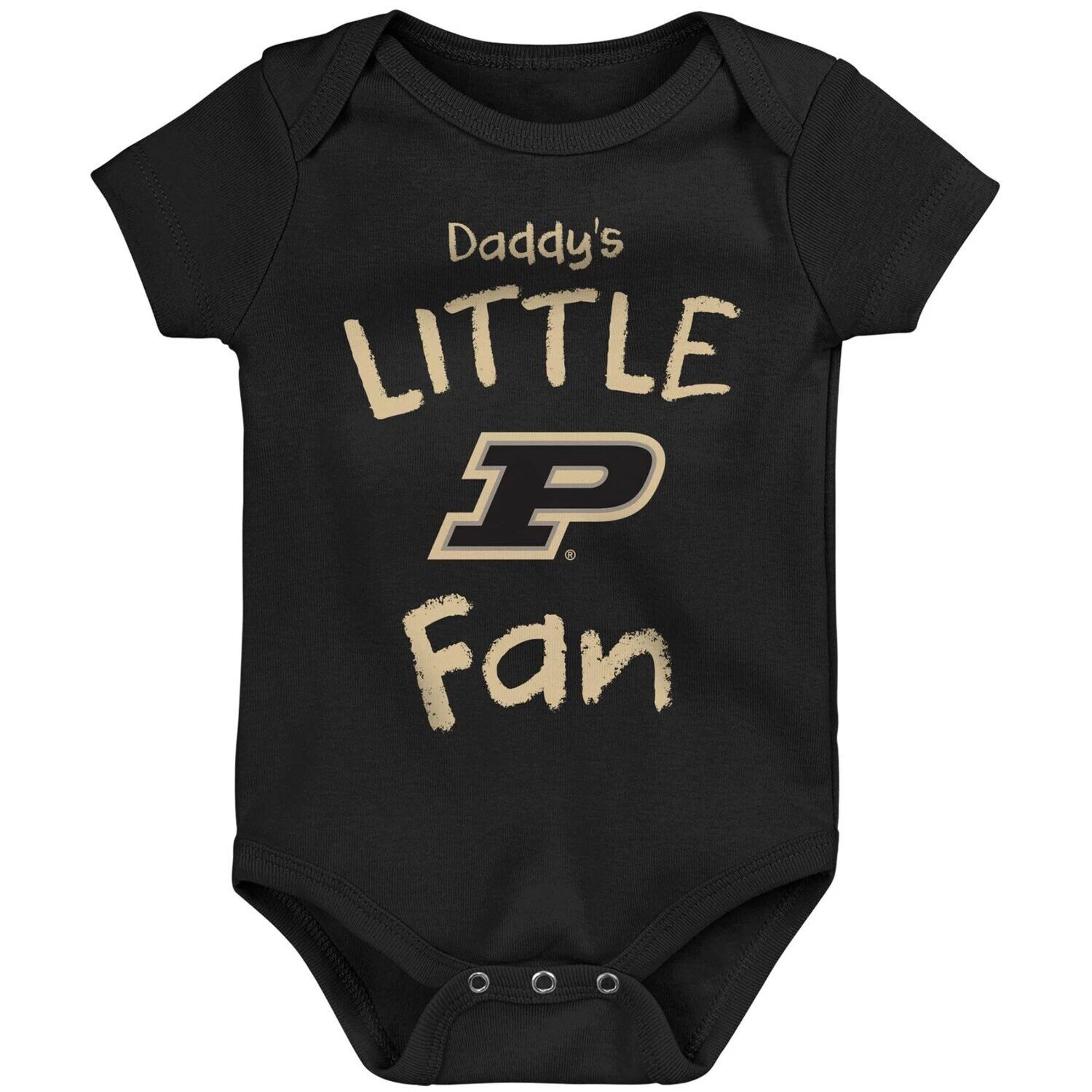 

Черный боди для новорожденных и младенцев Purdue Boilermakers Daddy's Little Fan Outerstuff