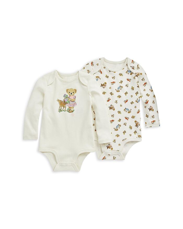

Комплект из 2 хлопковых боди Polo Bear для девочек - для малышей Ralph Lauren