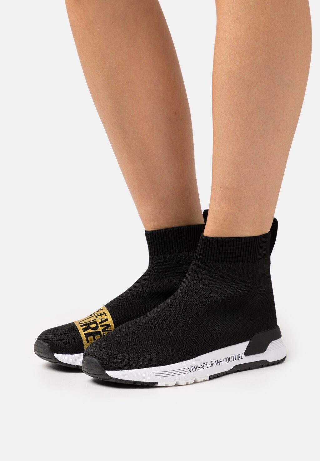 

Высокие кроссовки Versace Jeans Couture, черный