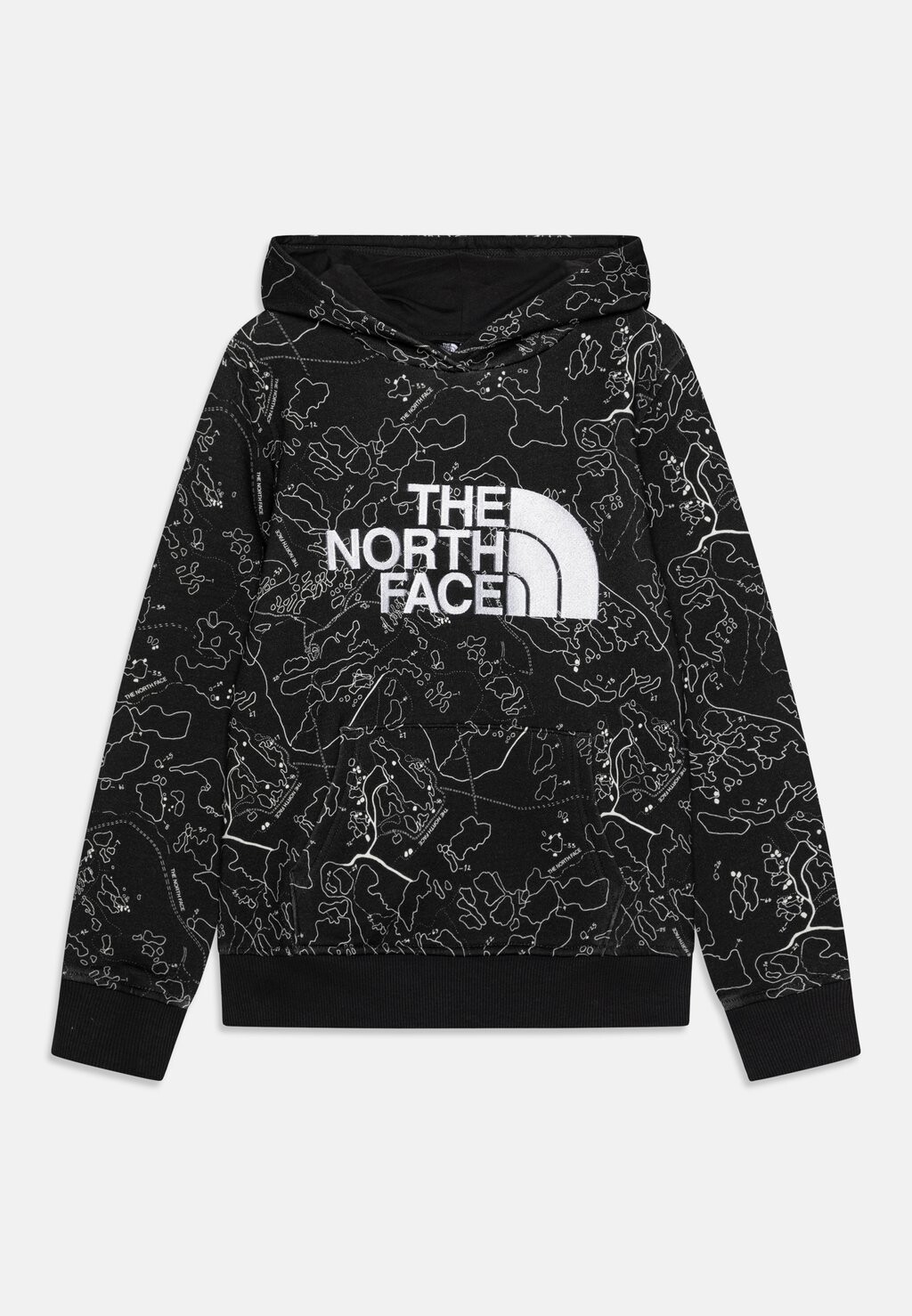 

Толстовка DREW PEAK HOODIE PRINT UNISEX The North Face, цвет asphalt grey