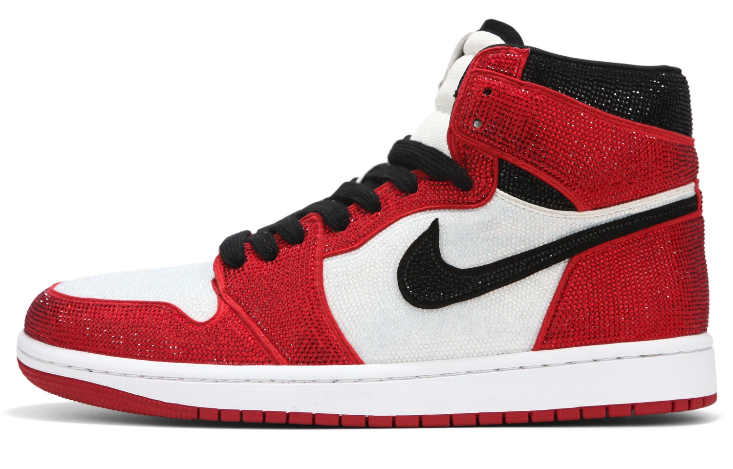 

Кроссовки Air JORDAN 1 Vintage Basketball Women's High-Top, черный/белый/красный