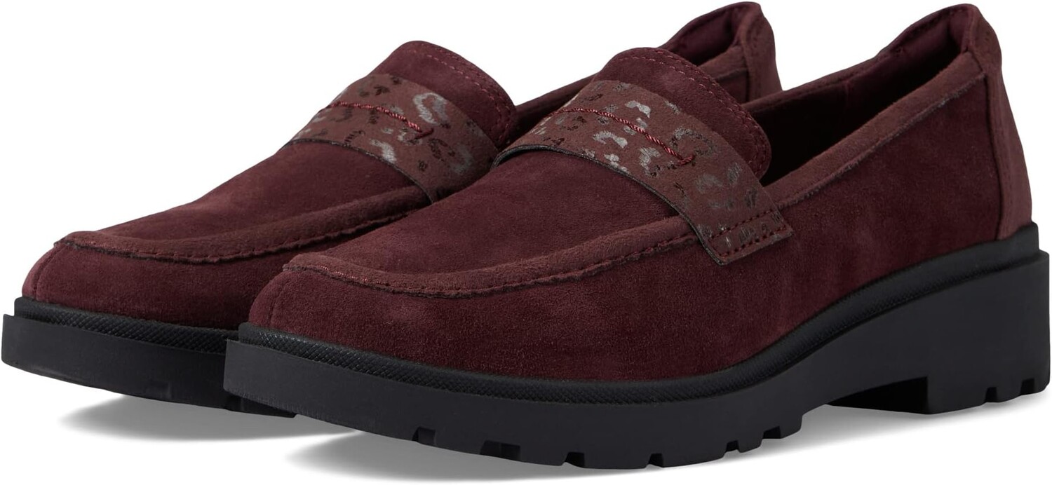 

Лоферы Calla Ease Clarks, цвет Burgundy Suede