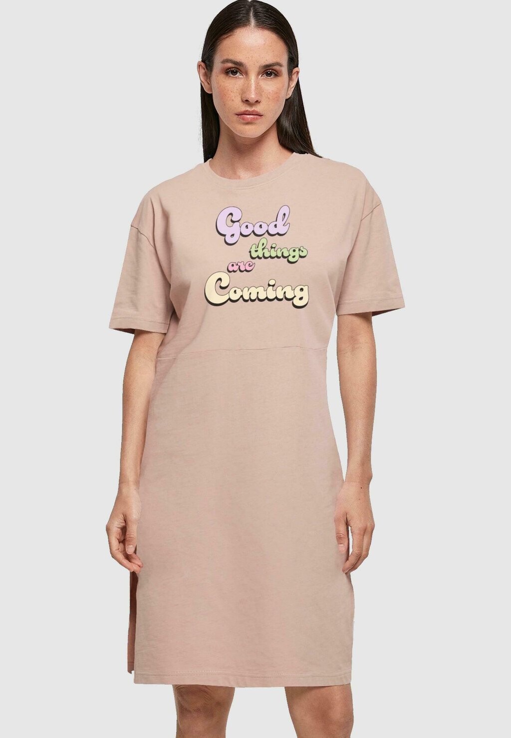 

Платье из джерси GOOD THINGS Merchcode, светло-розовый