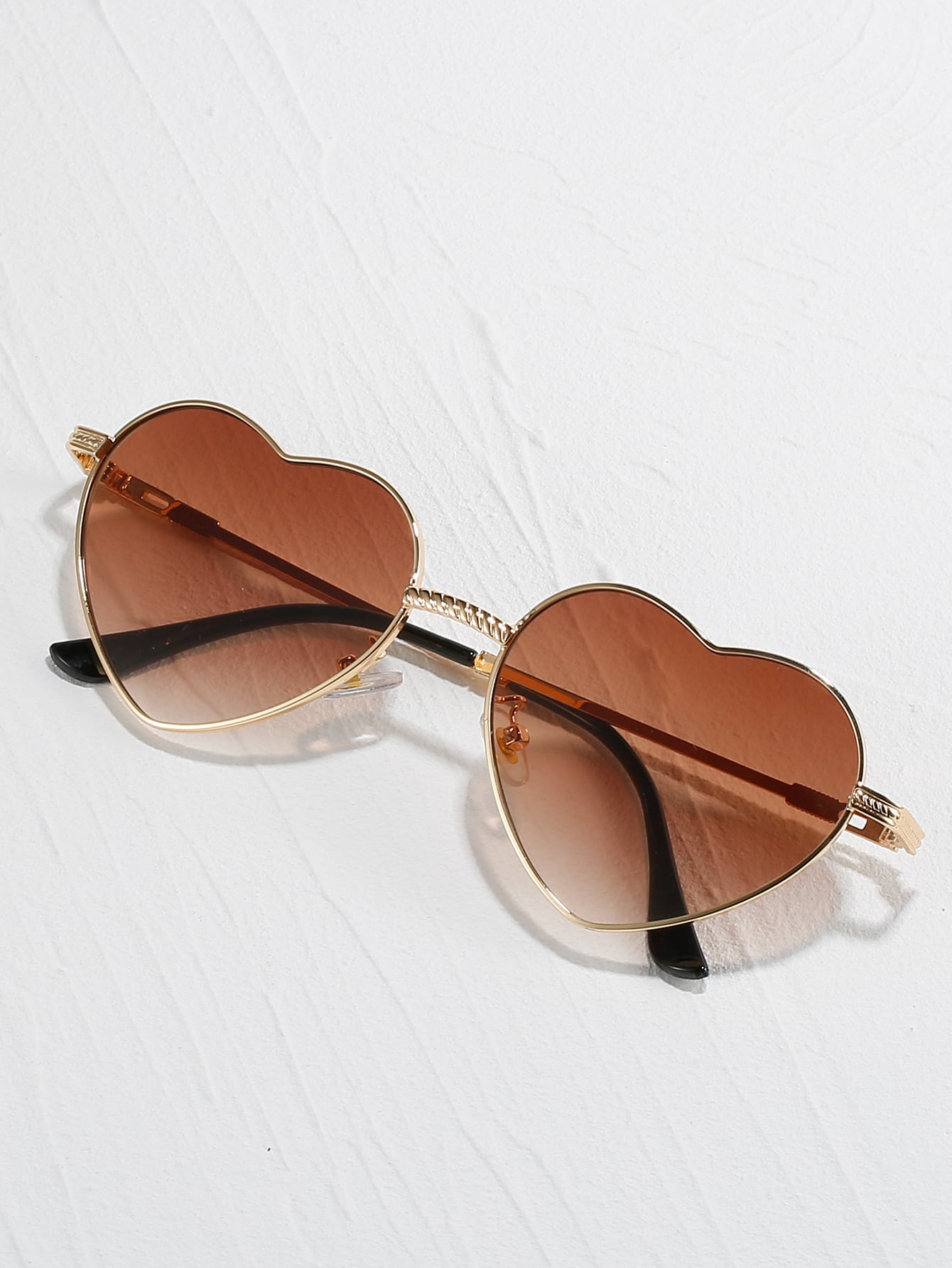 Модные очки в форме сердца 1шт солнцезащитные очки унисекс в форме металлического сердца