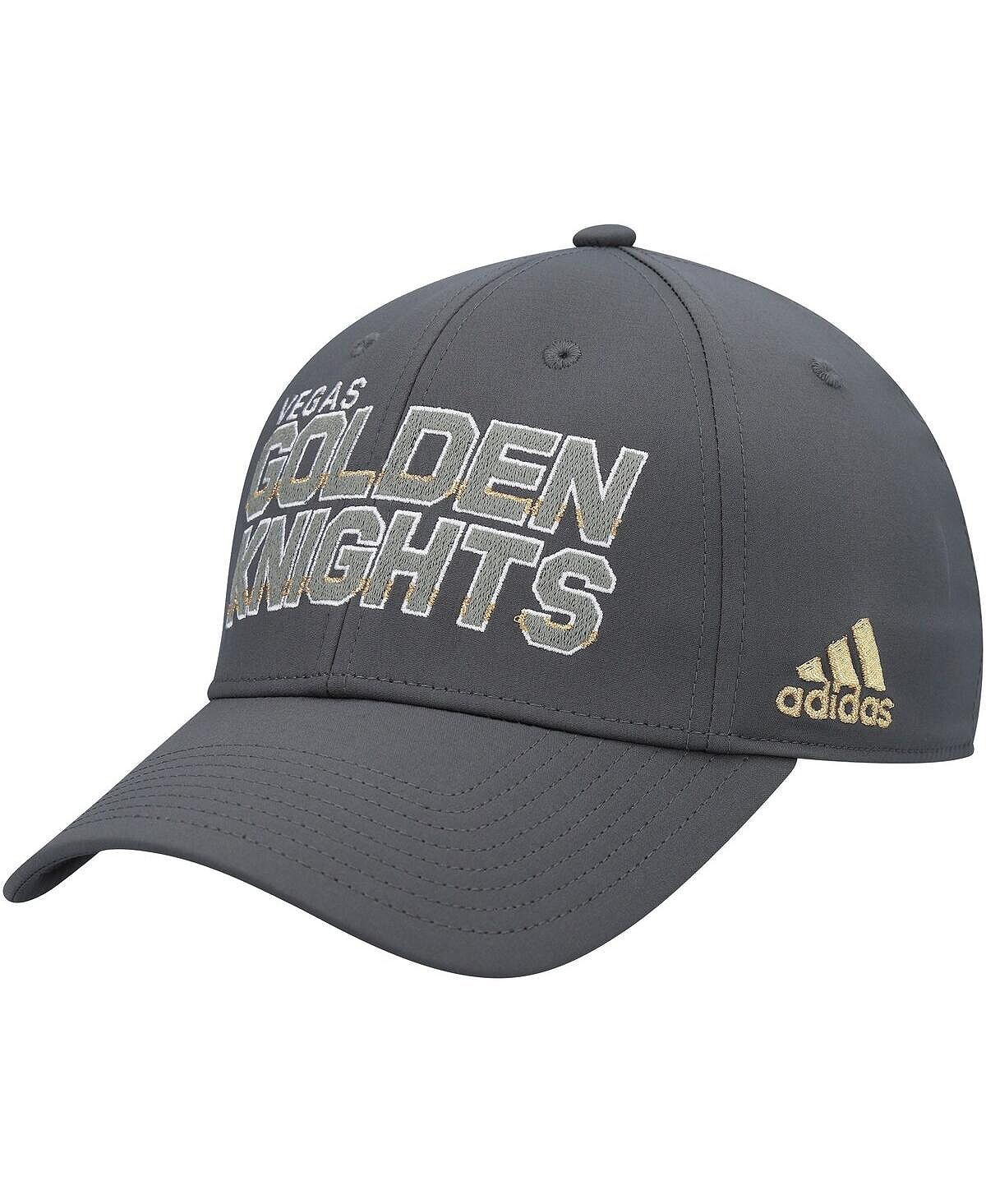 

Мужская серая кепка Vegas Golden Knights Team Bar Flex adidas