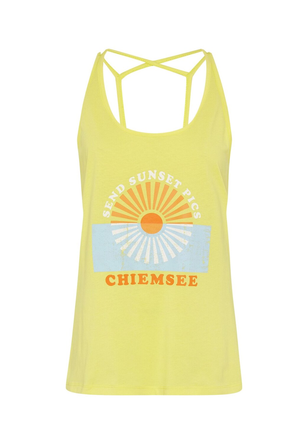 

Топ с летними надписями и мотивом CHIEMSEE, цвет Lemon Verbena