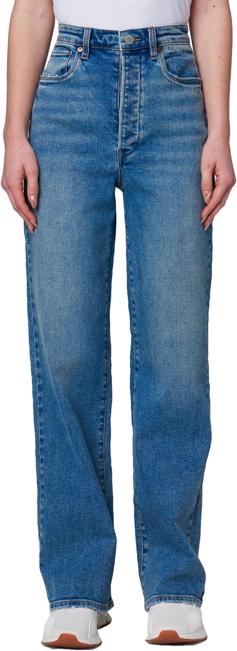 Джинсы Franklin Rib Cage Five-Pocket Wide Leg Jeans in Mixtape Blank NYC, цвет Mixtape