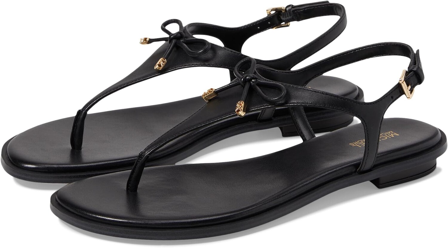 

Сандалии на плоской подошве Nori Flat Thong MICHAEL Michael Kors, черный