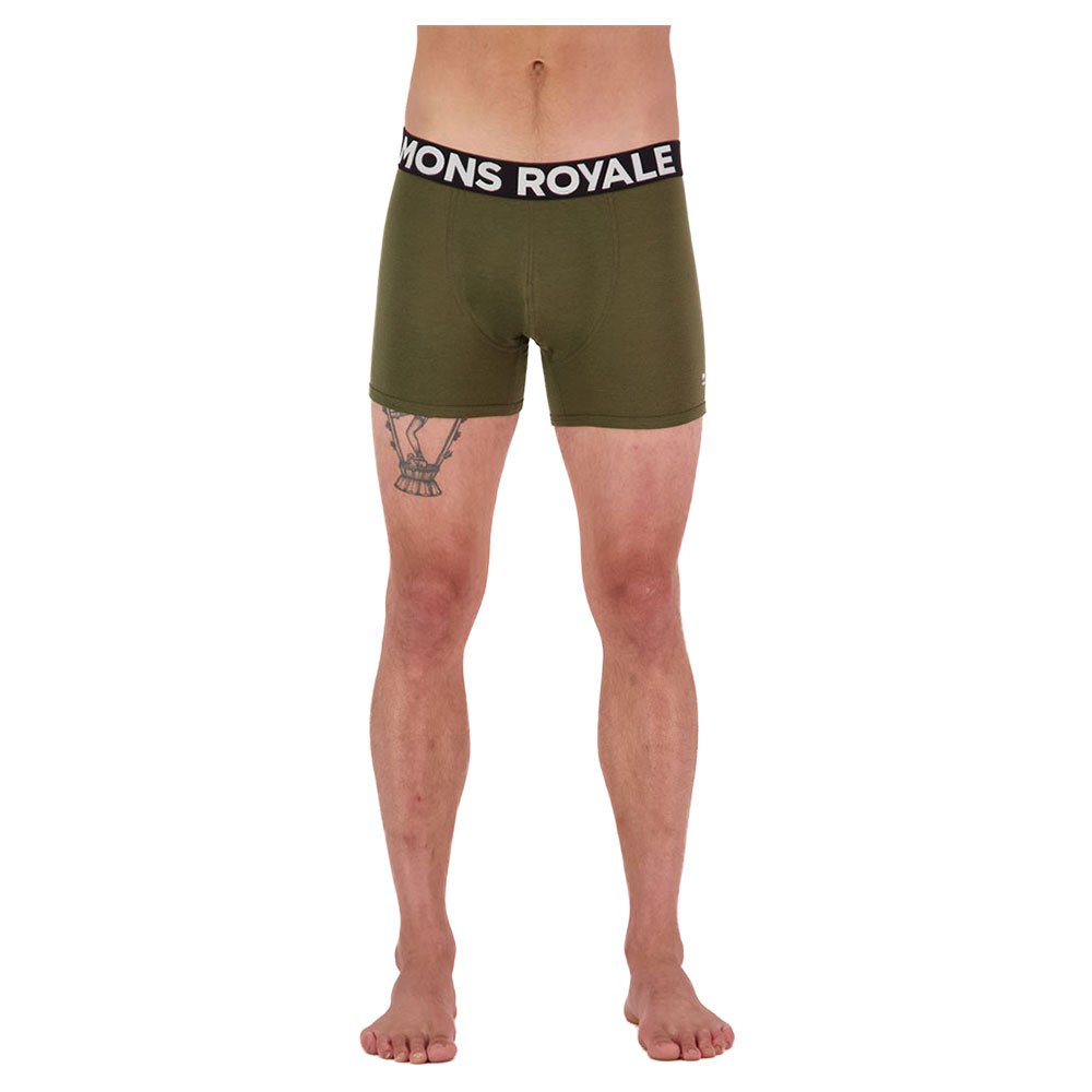 цена Боксеры Mons Royale Hold´em Shorty, зеленый