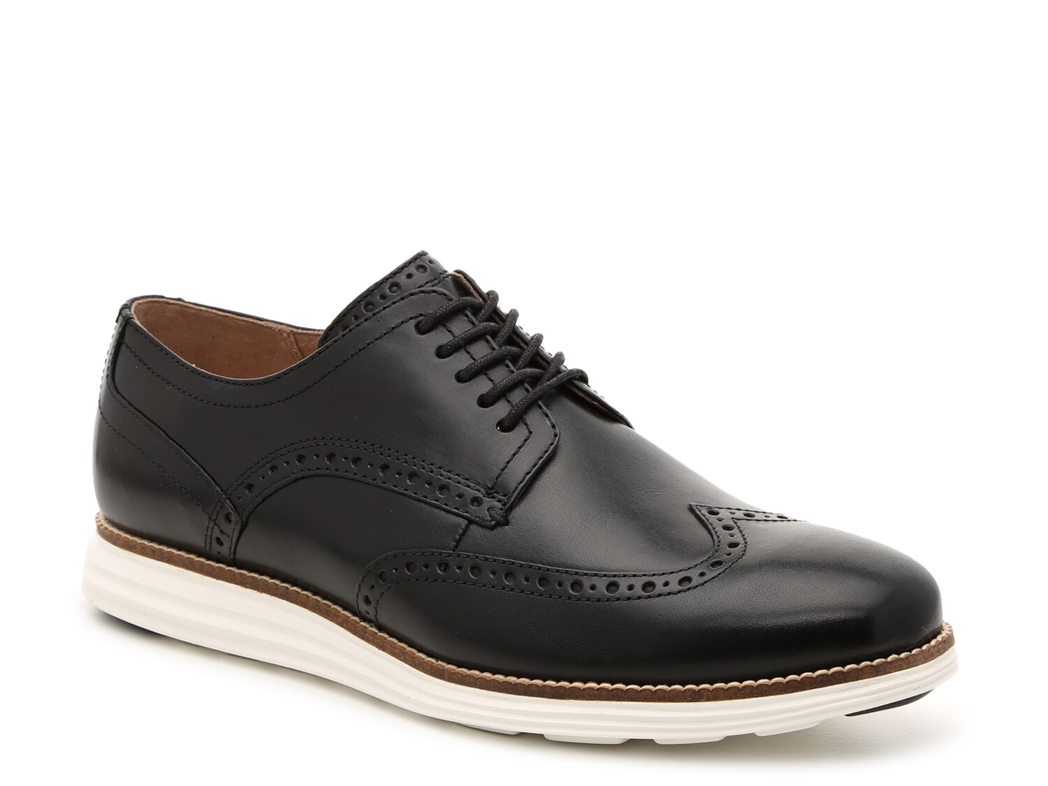 Оксфорды Cole Haan Original Grand, черный мужские кожаные туфли на толстой подошве коричневые классические туфли оксфорды броги на платформе на осень 2021