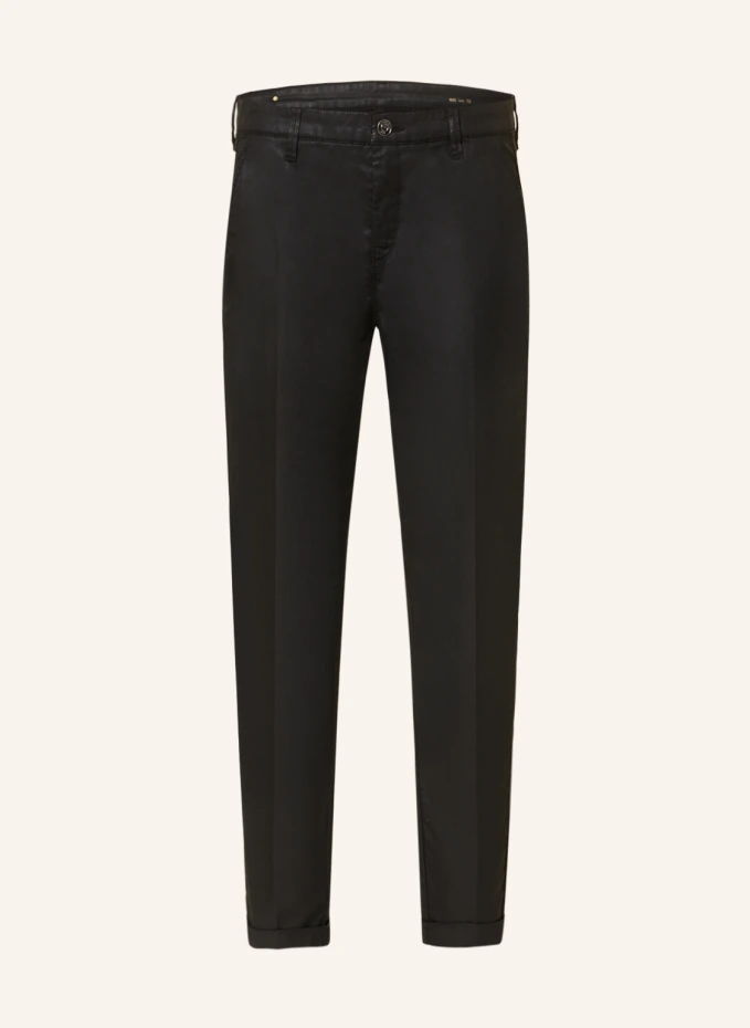 

Брюки chino длиной 7/8 под кожу Mac, черный
