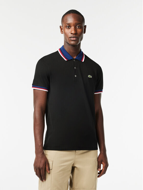 

Рубашка поло стандартного кроя Lacoste, черный