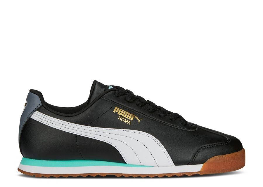 

Кроссовки Puma Roma Basic Plus 'Black White Mint', черный