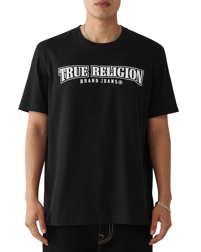 

Футболка свободного кроя из матового хлопка с двойным логотипом True Religion