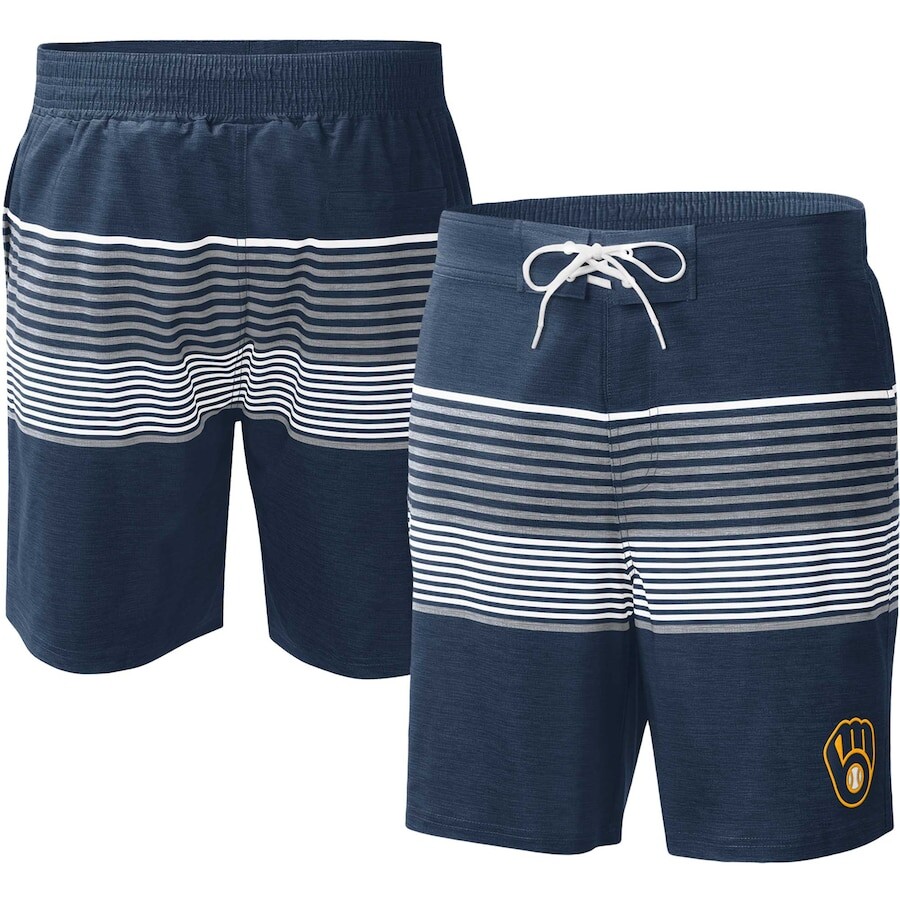 

Пляжные шорты G-III Sports by Carl Banks Milwaukee Brewers, нави
