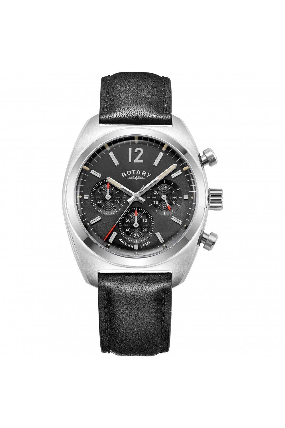 

Классические аналоговые часы Avenger Sport из нержавеющей стали — Gs05485/65 Rotary, черный