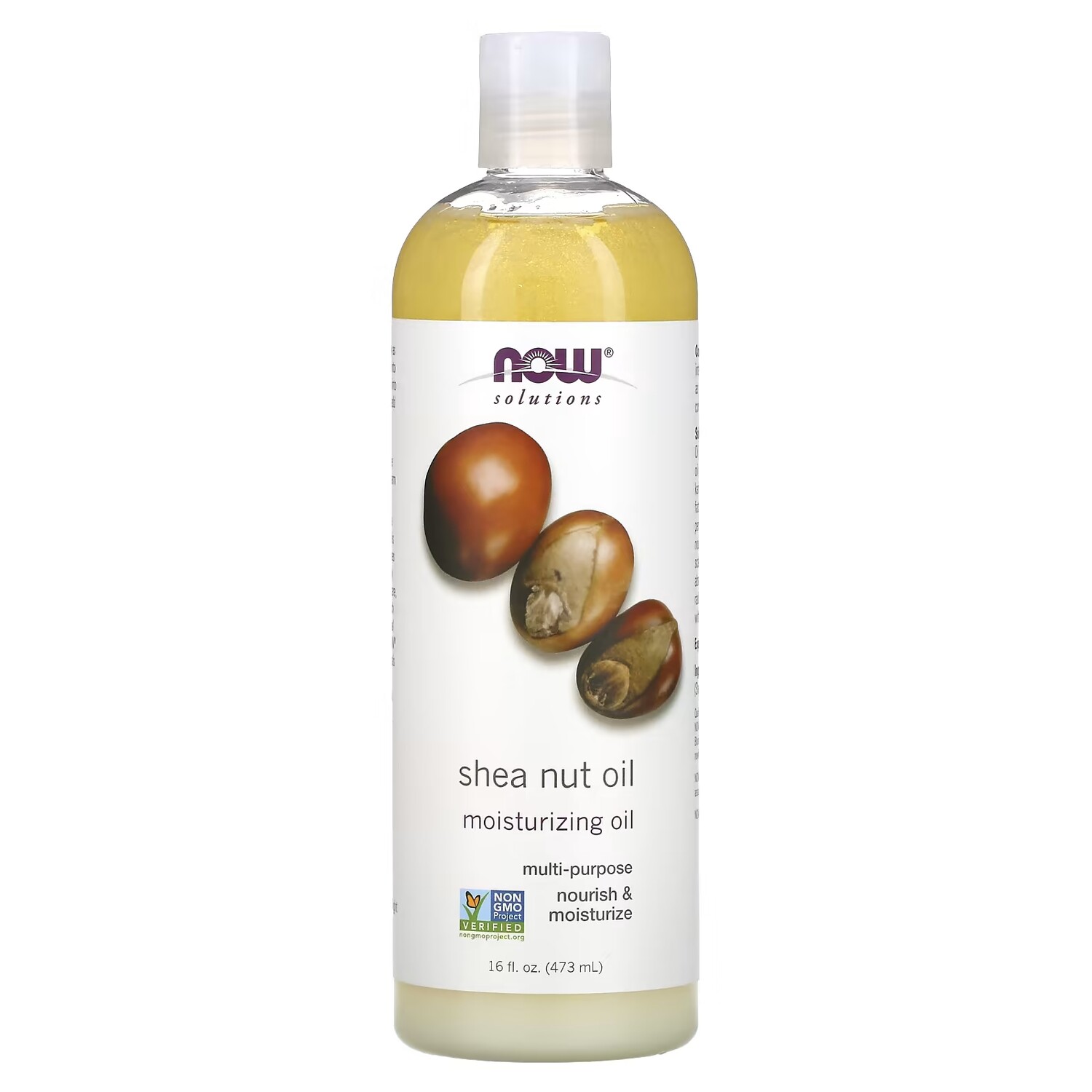 

Масло увлажняющее Now Foods Solutions с маслом ореха ши, 473 мл