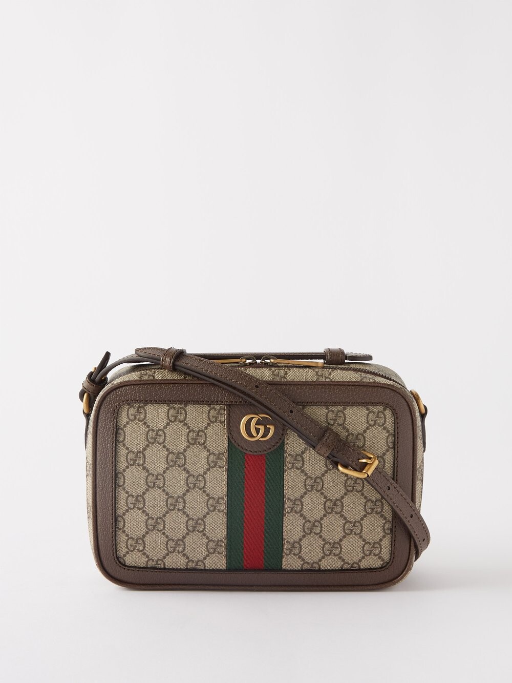 

Сумка через плечо gg supreme из холщовой ткани Gucci, коричневый