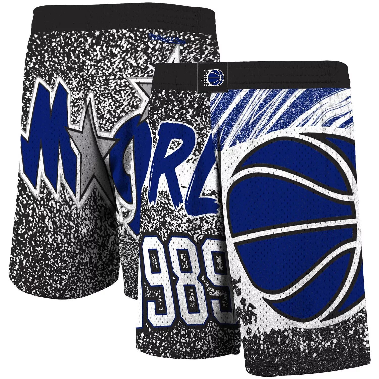 

Мужские шорты Mitchell & Ness Black Orlando Magic Hardwood Classics Jumbotron с сублимацией