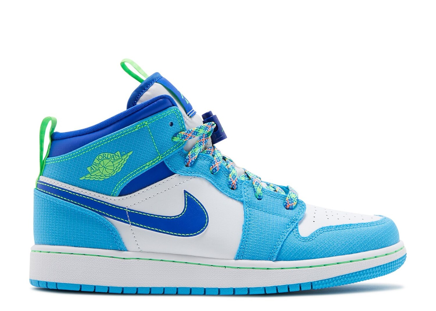 Кроссовки Air Jordan Air Jordan 1 Mid Se Gs 'Sprite', синий кроссовки air jordan air jordan 1 mid se td sprite синий