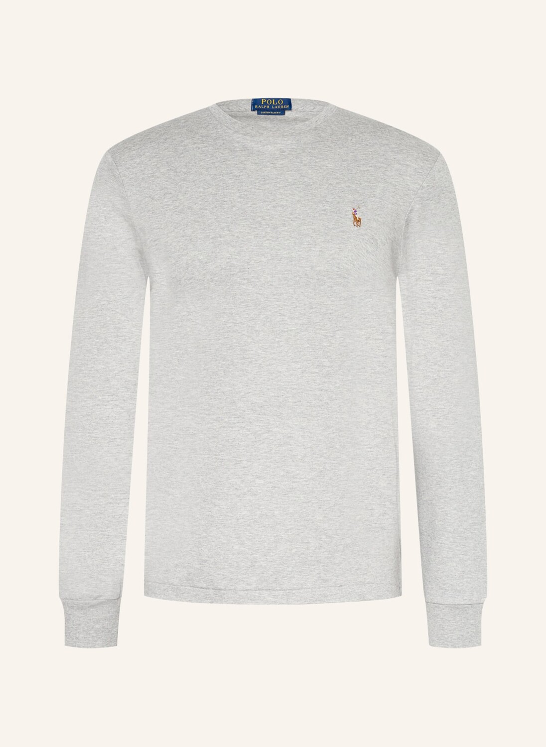 

Лонгслив POLO RALPH LAUREN, светло-серый