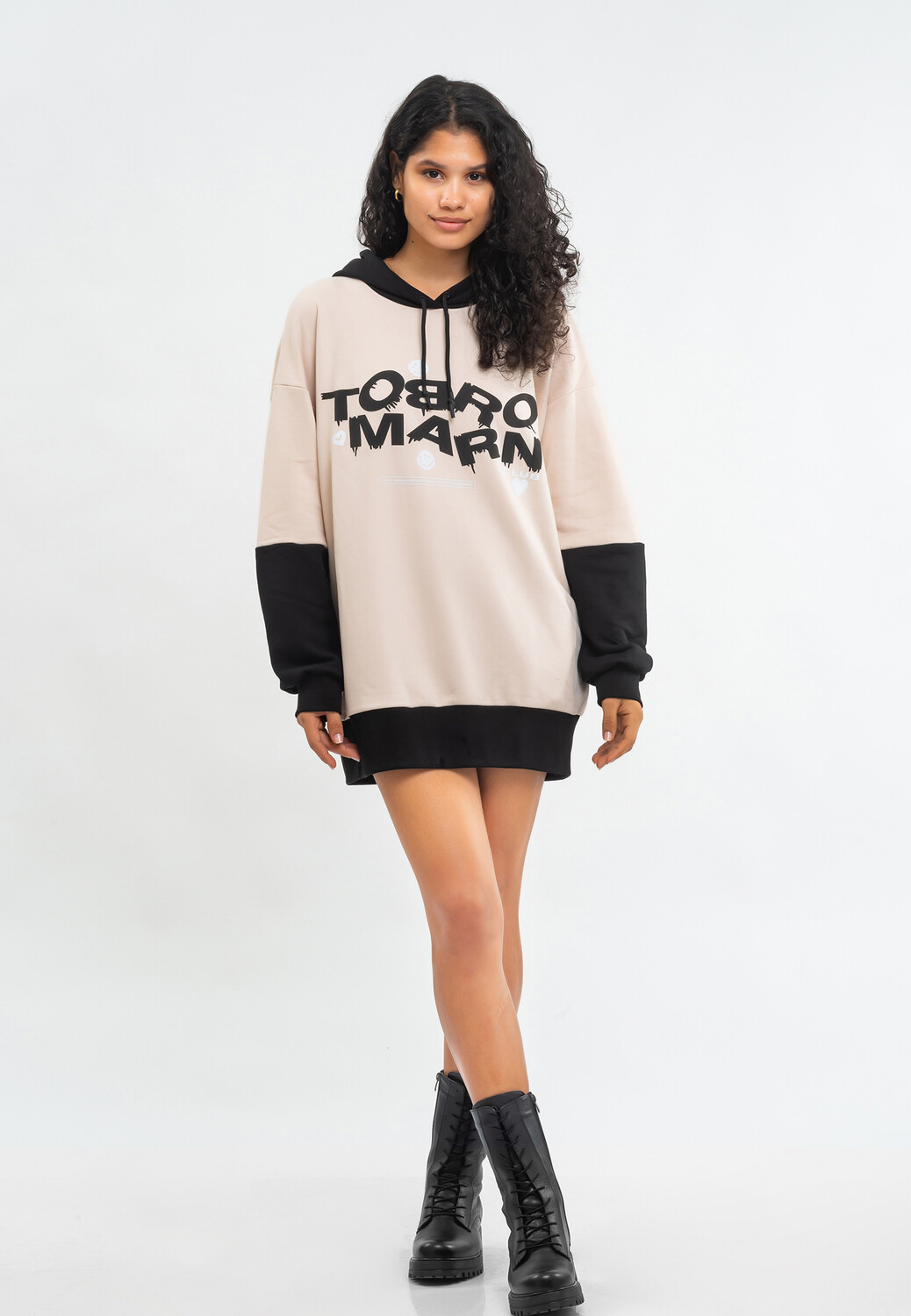 

Толстовка Tom Barron Freizeitanzug WOMEN OVERSIZE FIT TUNIC, экрю