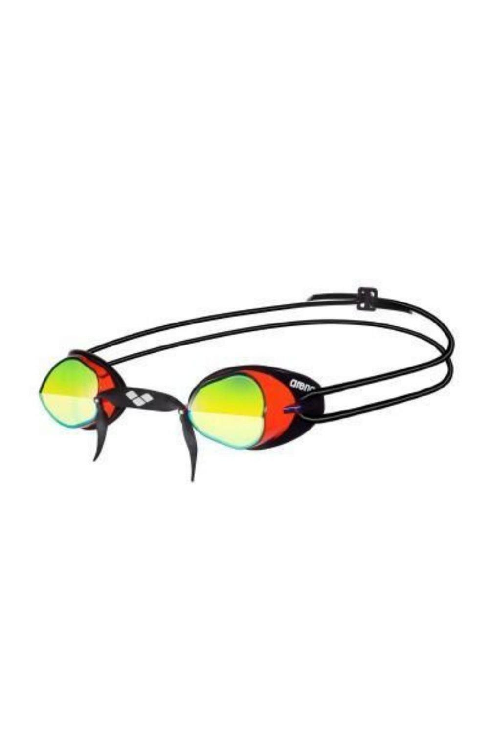Очки для плавания Swedix Mirror - Зеркальные линзы Arena, красный очки для плавания стартовые arena swedix черные