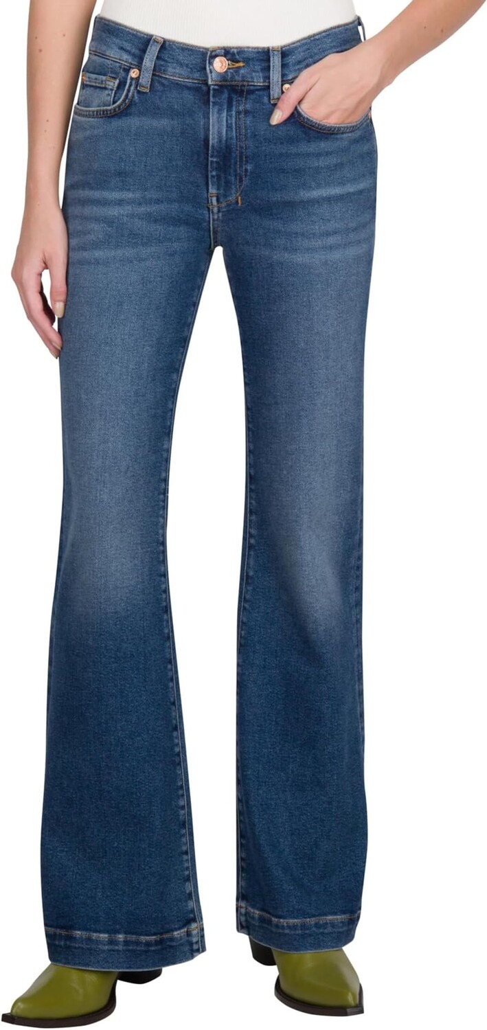 

Джинсы Dojo Tailorless in Blue Print 7 For All Mankind, цвет Blue Print
