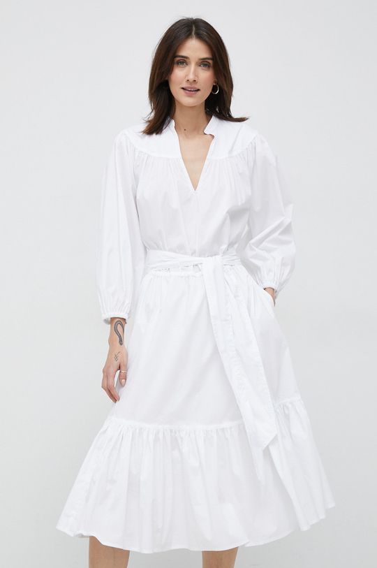 Платье Lauren Ralph Lauren, белый платье lauren ralph lauren zoaltin long sleeve day черный