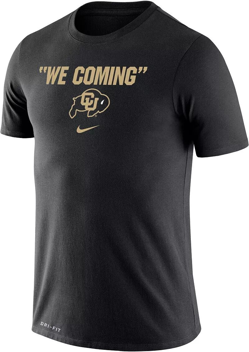 

Мужская черная футболка Nike Colorado Buffaloes Dri-Fit Legend с надписью