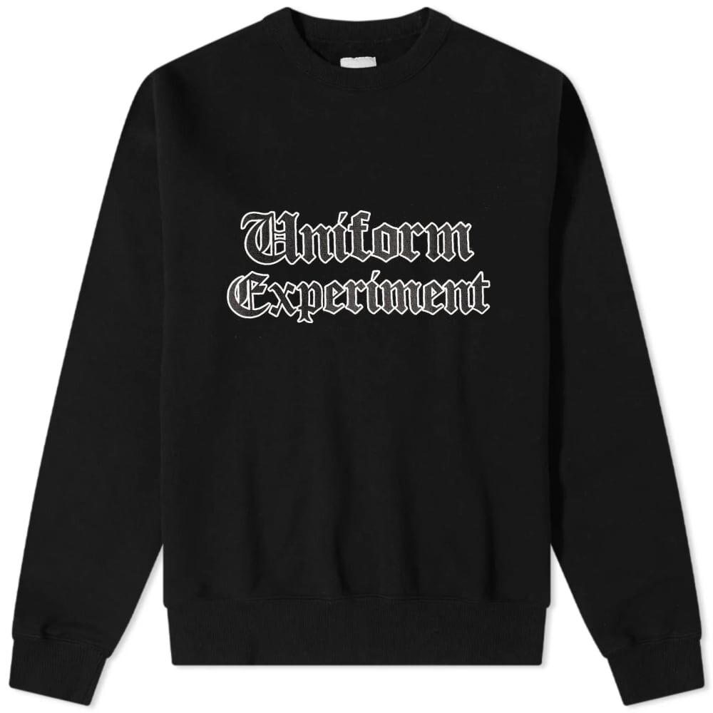 

Свитшот с круглым вырезом Uniform Experiment, черный