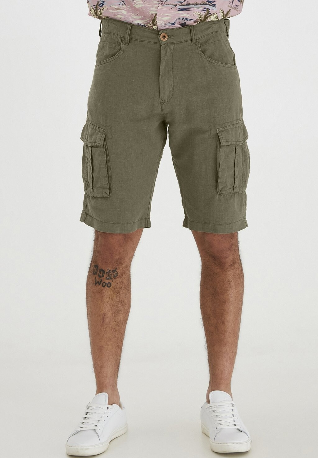 

Шорты SDPOVL CARGO LINEN Solid, цвет ivy green