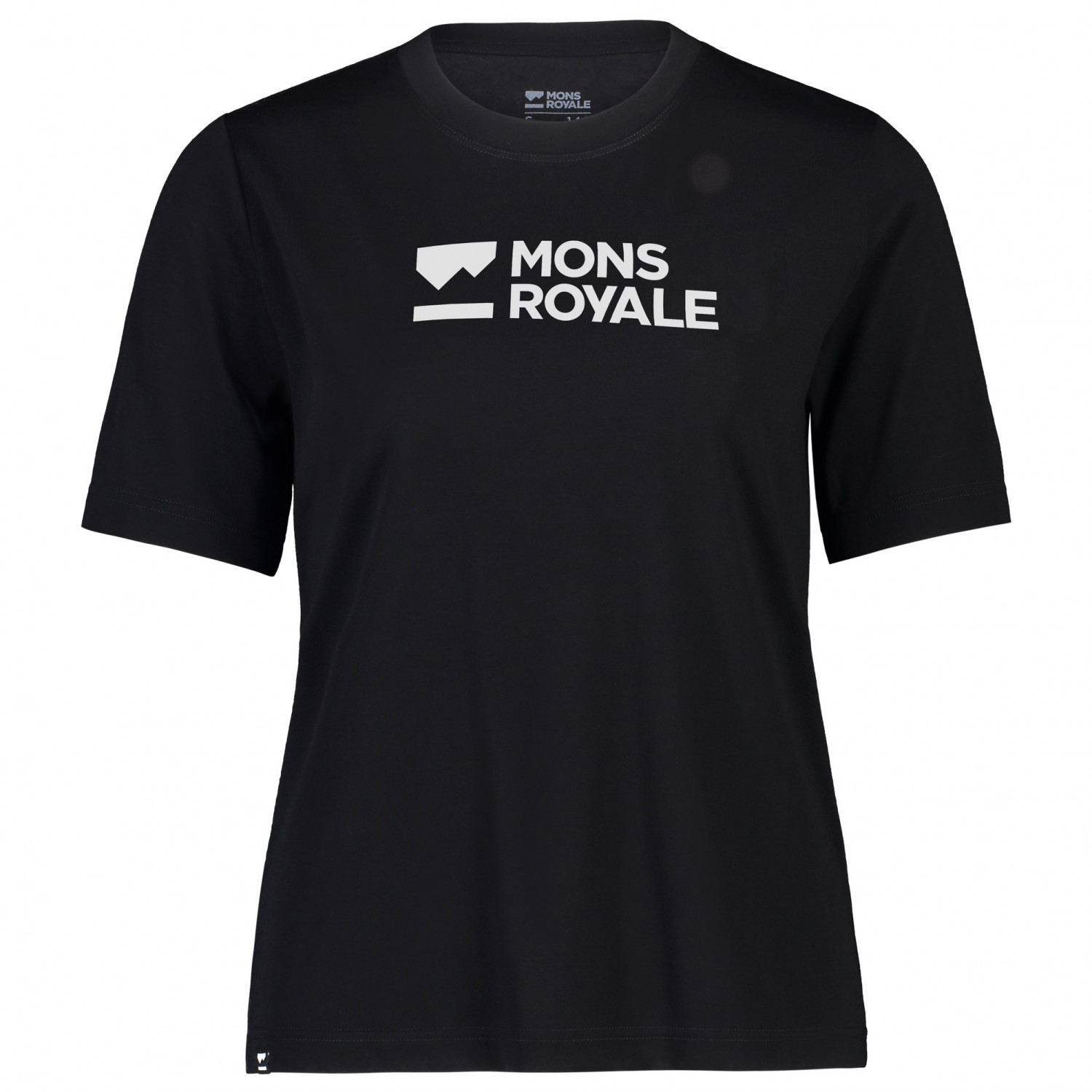 Рубашка из мериноса Mons Royale Women's Icon Relaxed Tee, черный рубашка из мериноса mons royale women s icon relaxed tank tie dyed цвет cloud tie dye