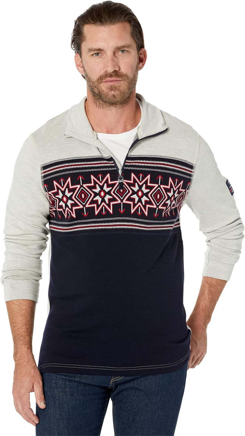 

Толстовка Dale of Norway Tindefjell Basic Sweater, цвет Off-White Navy Raspberry